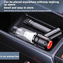 Powerful Car Vacuum Cleaner Wet/Dry Cordless Strong Suction Handheld Cleaning UK - Black - View 8