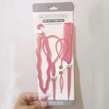 Hair Styling Tool Set With Bun Maker, Hair Pins, Hair Clips, And Hair Ties