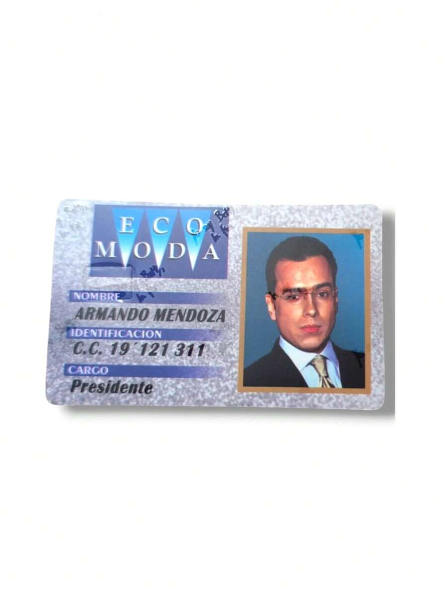 1 Sticker Betty The Ugly  Fashion And Armando Credit Debit Card Transport - Blue and White - View 1