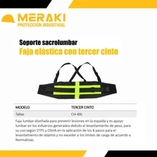 Faja Elástica Con Tercer Cinturón - Negro - Ver 4