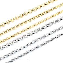 Rantai Kalung Gaya O Ring Warna Emas Baja Tahan Karat 2 Meter untuk Temuan Perhiasan DIY dan Bahan Pembuatan Buatan Tangan - Rantai Baja - View 5