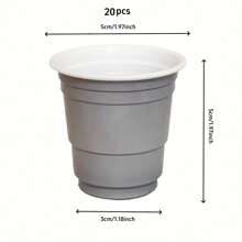 20/50 piezas Vasos de chupito de plástico de 2 onzas, mini vasos desechables de 2 onzas para bodas, fiestas de graduación, cata de cervezas, aperitivos (multicolor), Navidad