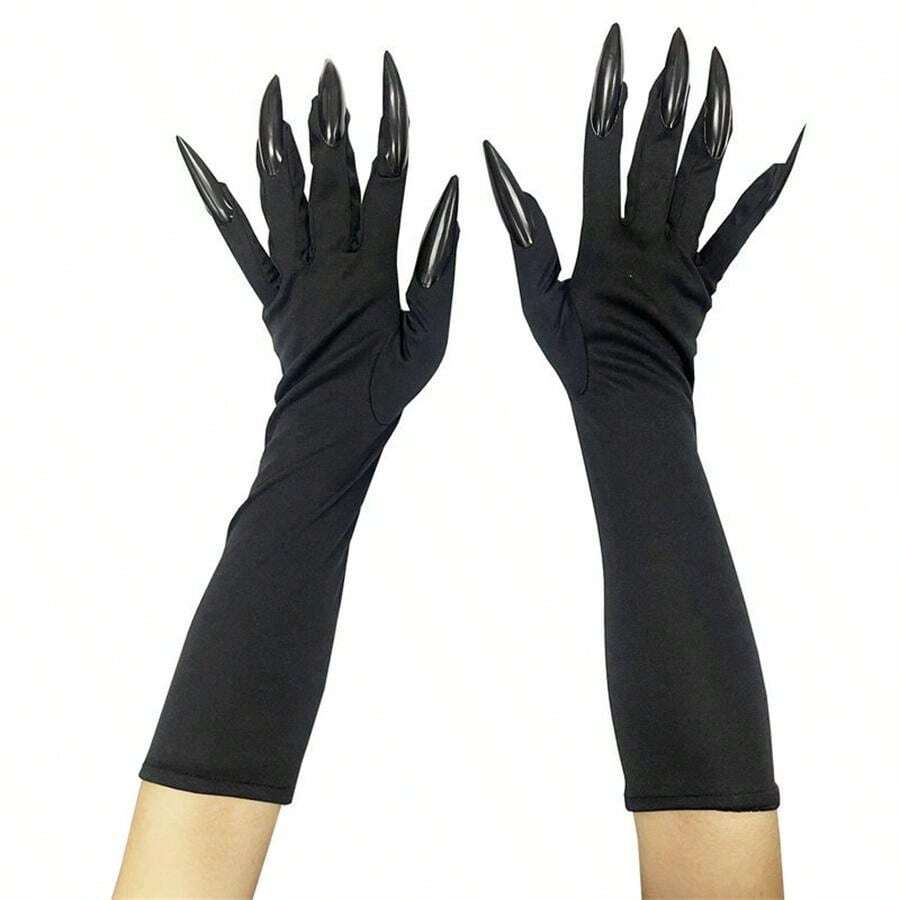 ASFWAGQ Guantes De Uñas Largas Para Cosplay Y Halloween | Garras De Disfraz Con Armadura | Ligeros Y Duraderos | Unisex Para Fiestas Y Carnaval