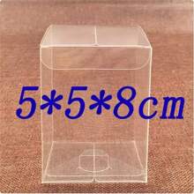 1lot=10pcs 5x5x6/7/8/12/13/20cm Wholesale NewClear PVC Box Packaging Wedding/Christmas Favorite Chocolate Candy Apple Gift Event