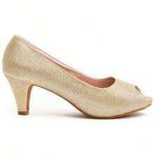 Montevita UNNE72 COMFORTABLE HEEL SHOE - Gold - View 4