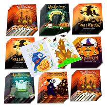 1 本万圣节 DIY 着色书，派对卡通彩色涂鸦绘画书（9 种图案随机发货） - 彩色 - 查看 3