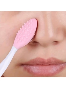 1 件随机颜色黑头刷，双面柔软硅胶鼻刷，面部清洁鼻刷面部清洁、面部刷、包、收纳袋、收纳 - 彩色 - 查看 2