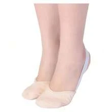 Zapatillas Puntas Para Gimnasia Ritmica Ballet Jazz Danza,Zapatos de gimnasia rítmica para mujeres y niñas, de microfibra, lírica, media punta - Albaricoque - Ver 7