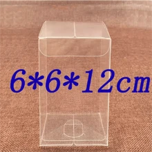1lot=10pcs 5x5x6/7/8/12/13/20cm Wholesale NewClear PVC Box Packaging Wedding/Christmas Favorite Chocolate Candy Apple Gift Event