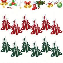 Juego de 12 portacubiertos en forma de árbol de Navidad - Bolsas suaves de fieltro para tenedor y cuchara para un ajuste organizado de la mesa, hermosa decoración navideña, regalo perfecto para Navidad y Pascua