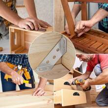 10/20/30PCS Triangle Bracket Furniture Support Thickened Universal Connector Corner