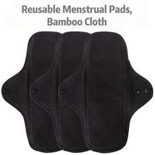 2/3/4/10 Pcs Reusable Sanitary Pads,Washable Cloth Menstrual Pads/Menstrual Towel/Sanitary Napkins With Bamboo Charcoal Absorbent Layer
