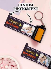 1pc Custom Film Roll Keychain With 5/10/15/20 Photos Sweet Couple Gift Family Gift Personalized Photo Keychain Film Roll Keychain Custom Film Keychain Camera Roll Film Roll Keyring For Boyfriend Girlfriend Memorial Gift Birthday Gift Anniversary Gift Valentine's Day Gift For Boyfriend Husband Wife Fashionable,Vintage,Colorful,Cute,Adorable,Contracted,Y2K,Fall Fashion,Unisex,2000s Fashion Custom,Personalized,Unique,Customized Ideal Gifts For Him Her,Family,Friends,Pets,Grandparents,Children For Graduation,For Weddings,For Christmas,For Winter,For Fall/Autumn,For Holiday Treasure Finds,Winter Fashion,Christmas Gift,Christmas Decorations,Personalized Christmas Ornaments,Personalized Gifts For Women/Men,Personalized/Customized Keychain,Christmas Accessories