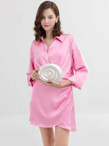 Túi cầm tay Acrylic hình con ốc sên dễ thương cho tiệc tối sang trọng tiệc cưới tối ví nhỏ túi xách màu ngọc trai - Màu be - Xem 3