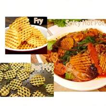 Stainless Steel Vegetable And Fruit Slicing Tools Potato Lattice Salad Tools Creative Kitchen Utensils