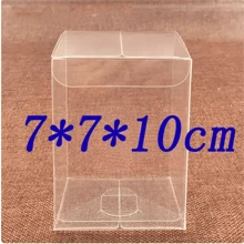1lot=10pcs 5x5x6/7/8/12/13/20cm Wholesale NewClear PVC Box Packaging Wedding/Christmas Favorite Chocolate Candy Apple Gift Event