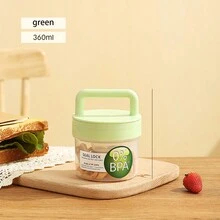 1pc Keep Fit Salad Meal Cup, Single/Double Layered Salad Container For Lunch, Portable Fruit And Vegetable Salad Cups Container With Fork & Salad Dressing Holder