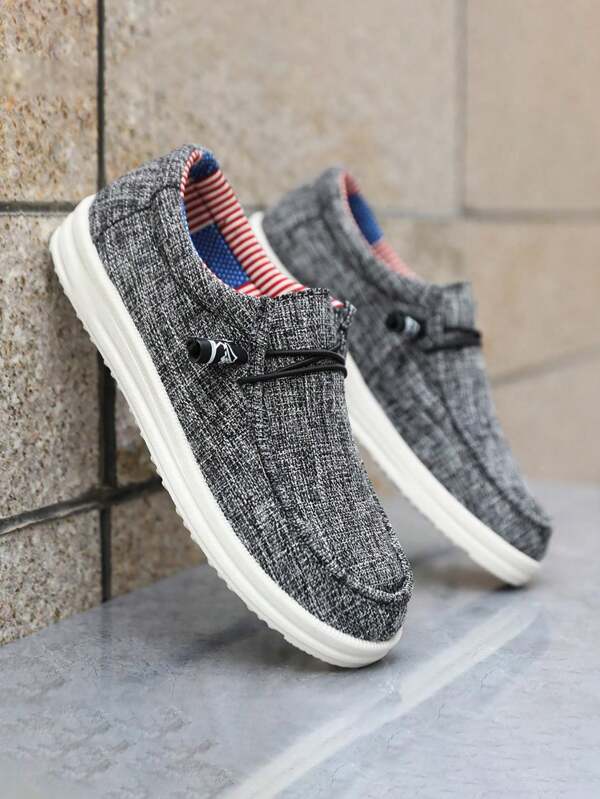 Mocassins masculinos vintage respiráveis de cor sólida plus size, calçados confortáveis, antiderrapantes, casuais e duráveis para caminhada, sapatos masculinos de meia-idade