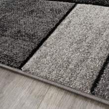 Area Rug Brilliance Modern Geometric Design - Grey - View 4