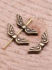 30 peças/saco 16x5mm contas de asas de anjo com furos pequenos acessórios de joias para fazer joias faça você mesmo brincos, colares, pulseiras, chaveiros