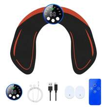 Rechargeable Remote Control Butt Beauty Device, Strengthen Butt Muscles, Lift And Tighten Peach-Shaped Buttocks, Easy-To-Use Fitness Stickers For Men And Women, Muscle Massager For Toning Gluteal Muscles, Suitable For Girlfriends, Wives, Friends,Black