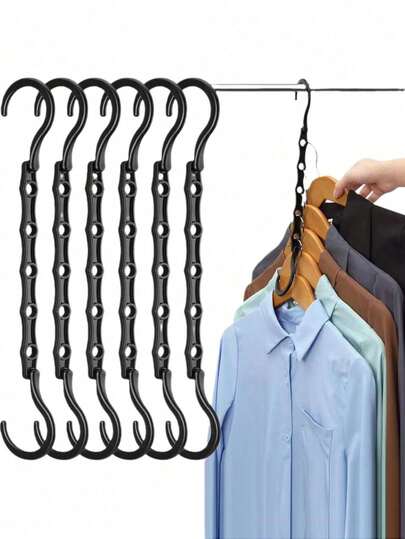 Anti-Slip Organizer Rack With 5-Hole Hanger - Space Saving Clothes Rack - Closet Organizer For Heavy Garments - High-Quality Sturdy Plastic Multi-Hanger, Perfect For Closets And Retail Clothing Display Decorations Autumn Decor Festival Decor Room Decor Home Decor Fall Decor Bedroom Decor Halloween Decor, Room Decor, Christmas Decorations, Halloween, Halloween Decorations, Christmas, Halloween Decor, Christmas Decor, Fall Decor, Christmas Decor, Storage, Organizer