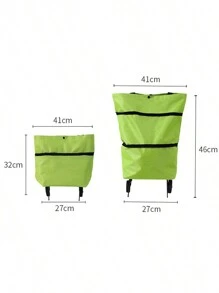 Carrito Portátil Multifuncional | Doblable con Ruedas + Diseño Mochila 2 en 1 | 4 Usos: Compra en Supermercado/Picnic al Aire Libre/Carrito para Bebés/Almacenamiento de Verduras | Ligero, Ágil y Resistente al Agua