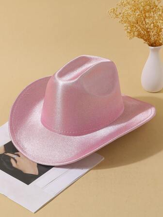 1 pieza Sombrero de vaquero, edición limitada de Día de San Valentín, disfraz de escenario de lady brillante para todo el año, Halloween