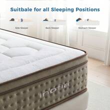 Inofia Mattress,12 Inch Memory Foam Mattress With Stellar Pocket Sprung, Mattress With Airy Fabric, The Imperial Collection - Brown - View 8