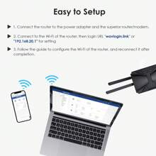 Wi-Fi 6 AX3000 Dual Band Mesh Router, 802.11ax Wireless Gigabit Router For Gaming And VR, Everything Mesh & AP Mode, MU-MIMO, Beamforming, OFDMA, WPA3, Support 160MHz & IPv6