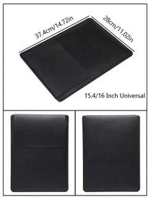 1pc 13/14/15/16 Inch Laptop Sleeve, Waterproof Shock-Resistant Lightweight Laptop Bag, Suitable For MacBook Air/Pro, Classroom, School, Teacher's Gift, Office Accessory, Teacher's Day - Black - View 8