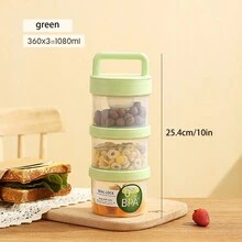 1pc Keep Fit Salad Meal Cup, Single/Double Layered Salad Container For Lunch, Portable Fruit And Vegetable Salad Cups Container With Fork & Salad Dressing Holder