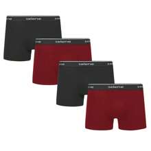 Kit With 4 Men's Boxer Briefs Adult Selene With Elastic Waistband In Soft Cotton With Elastane - 紫紅色 - 查看 1