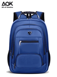 Unisex Backpack Water Resistant Waterproof Reinforced Steel Cable And Anti-Theft Padlock For School Travel Social Elegant Great Promotion Random Model Shipping - 藏蓝色 - 查看 4