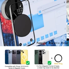 AmSengo 磁性手机支架，强吸力，360°旋转磁性车载手机支架，适用于汽车厨房镜子健身房浴室淋浴及所有光滑表面，兼容 iPhone 和 Android - 彩色 - 查看 5