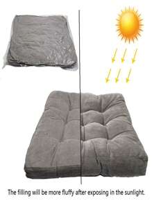 1PCS Large 55CM Corduroy Chair Pad Tatami Floor Cushion Solid Square Seat Cushion Tufted Thicken Pillow Seat - Multicolor - View 9