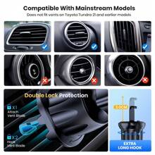 TOPK D32-G Car Phone Holder Mount, Upgraded Metal Hook Cell Phone Holder For Car Air Vent Compatible With All Phones - one-size - View 4