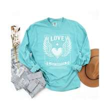 Love One Another Wings | Garment Dyed Long Sleeve