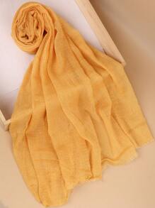 1 Solid Color Crepe Scarf With Silver Thread, A Classic Headscarf For Women To Wear Daily Winter Fall Abaya Accessories - Multicolor - View 28