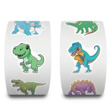 500 stuks/rol dinosaurus stickers - schattige cartoon kinderen beloningen tienerfeestbenodigdheden - esthetische plakboekstickers voor waterflessen, laptop, bagage - waterdichte vinyl stickers - perfecte keuze voor kerst- en paascadeaus stickers, stickers voor kinderen, dinosaurus stickers, dinosaurus briefpapier, kerststickers voor kinderen, stickers voor jongens, stickers, stickers voor kinderen, stickers voor kinderen, tienerjongensstickers, waterfles voor jongens, leuke stickers