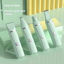 宠物修剪器，可充电式狗用宠物剪 - 带修脚剪的专业宠物美容套装 - 安静、高效的修剪 - 适合家庭使用和专业宠物美容师，是圣诞节送给宠物美容师的绝佳礼物！