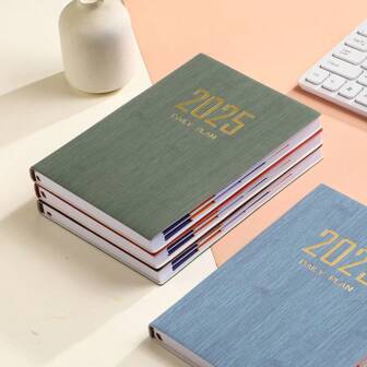 1pc A5 Size 2025 English Planner, Colorful Monthly Index Calendars, 155 Sheets/310 Pages Daily Scheduler, January 2025 - December 2025, A5 (8.27"X5.71") Daily Time Management Diary For Office & School Back To School