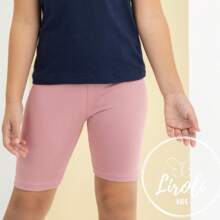 Kit 5 Bermudas Shorts Suplex Infantil Juvenil Menina Tamanho 1 ao 16 - Pink - Visão 3