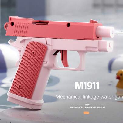 Hand Pump Pressurized Water Gun With Rapid Fire Trigger, Outdoor Summer Water Fight Toy, Christmas Giftwater Gun,Black Water Gun,Toy Gun