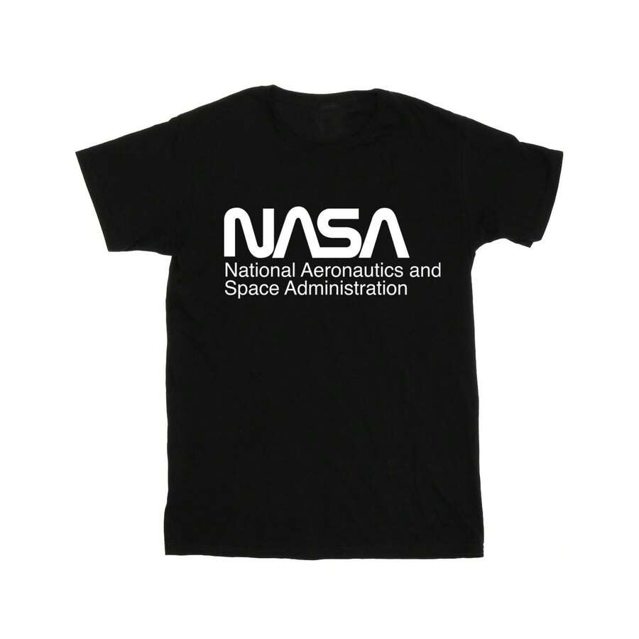 NASA Mens Logo One Tone T-Shirt (Black) - Black - View 1