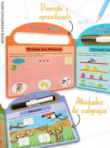 Educational Book Children's Activities Magic Erasable Pen - Ready For School Learn To Write - 白色 - 查看 6