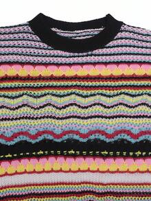 Women's Casual Knit Pullover - Multicolor - View 4