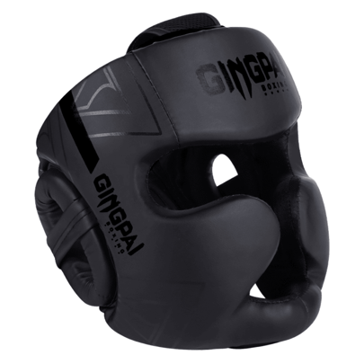 GINGPAI BOXING Caschetto da boxe professionale per adulti e adolescenti, casco da allenamento per kickboxing a faccia chiusa, protezione per sparring da arti marziali spessa per taekwondo, muay thai, adatto sia per uomini che per donne