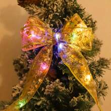 1 件丝带串灯，DIY 丝带仙女灯，电池供电，适用于花园、家庭、客厅、婚礼、万圣节、圣诞节、派对、生日装饰、房间装饰圣诞装饰圣诞灯卧室装饰家居装饰派对装饰节日节日圣诞礼物感恩节圣诞树装饰饰品 - 彩色 - 查看 13