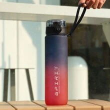 1pc 32OZ (Approx. 1000ml) Or 1pc 26OZ (Approx. 750ml) Or 1pc 20OZ (Approx. 600ml) Ombre Color Sports Water Bottle With Carry Strap, Portable For Running, Outdoor Sports, Cycling - Multicolor - View 17